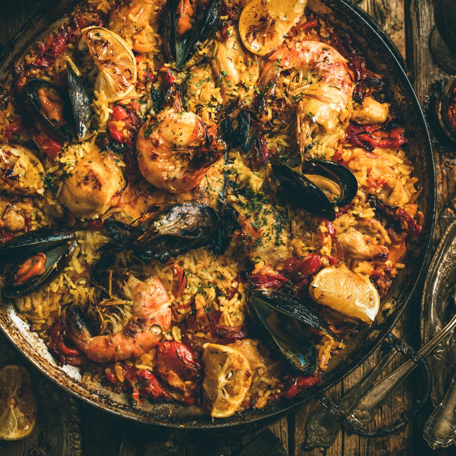 Paella casera